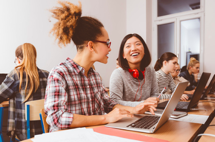 Girls coding