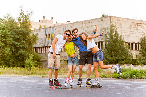 Young people in the city